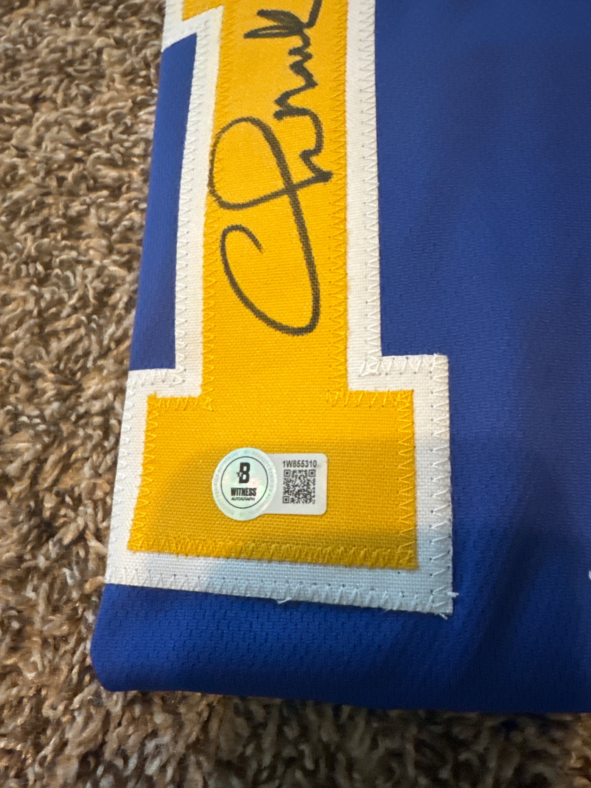 GOLDEN STATE WARRIORS #17 CHRIS MULLIN Signed Jersey PSA COA