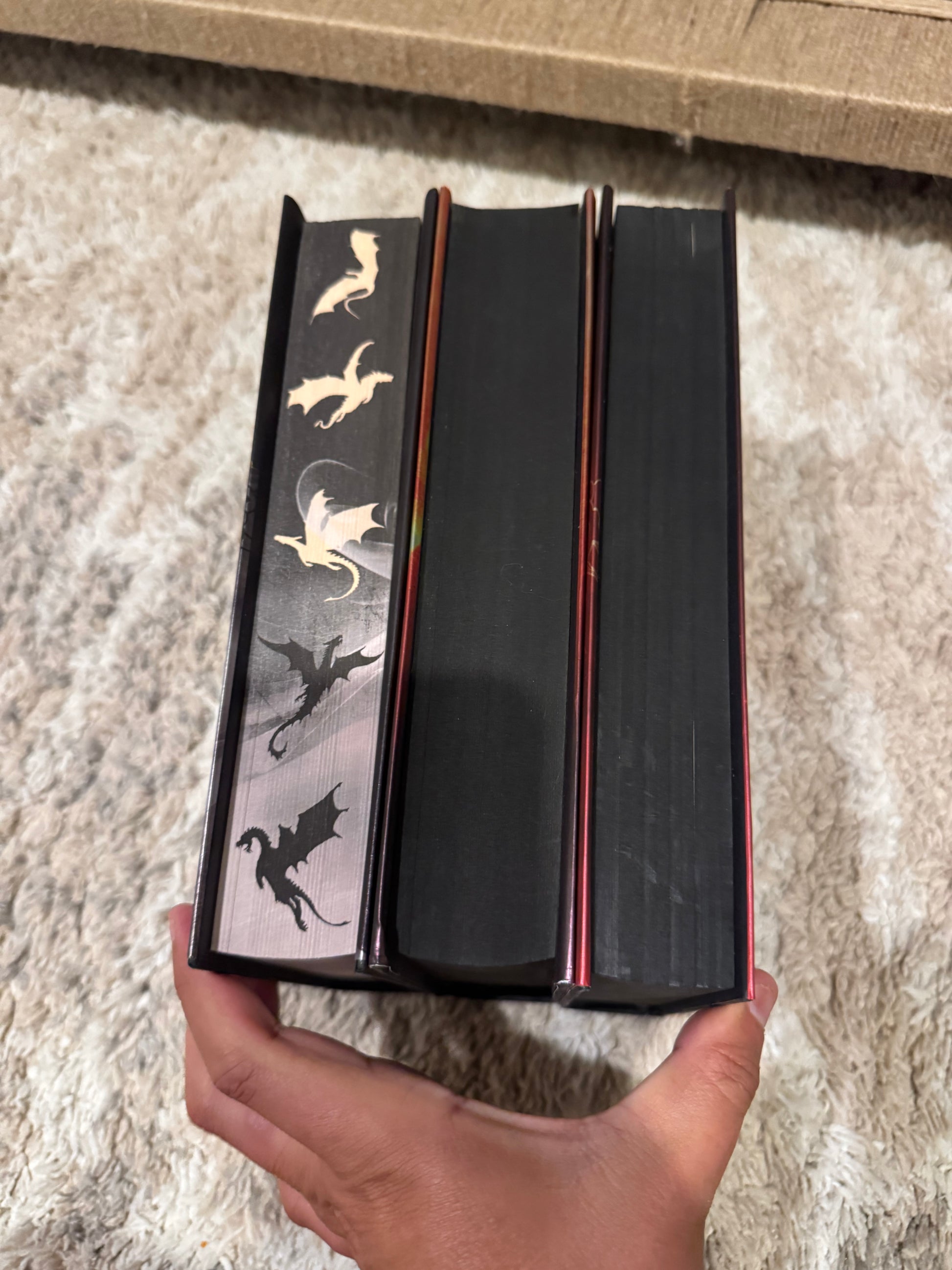 Fourth Wing Holiday Edition/Iron Flame Sprayed Edges/Onyx Storm Deluxe Edition