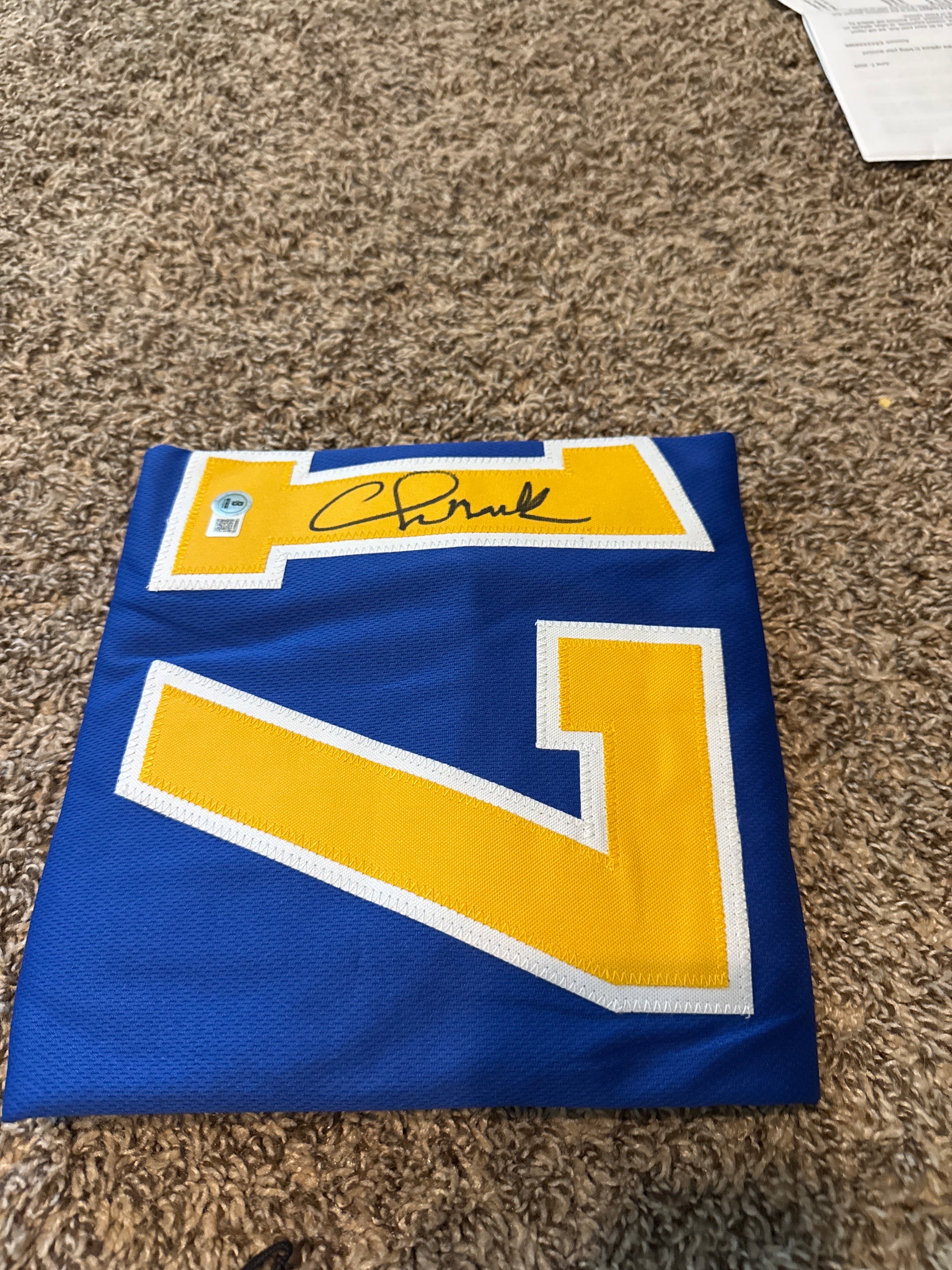 GOLDEN STATE WARRIORS #17 CHRIS MULLIN Signed Jersey PSA COA