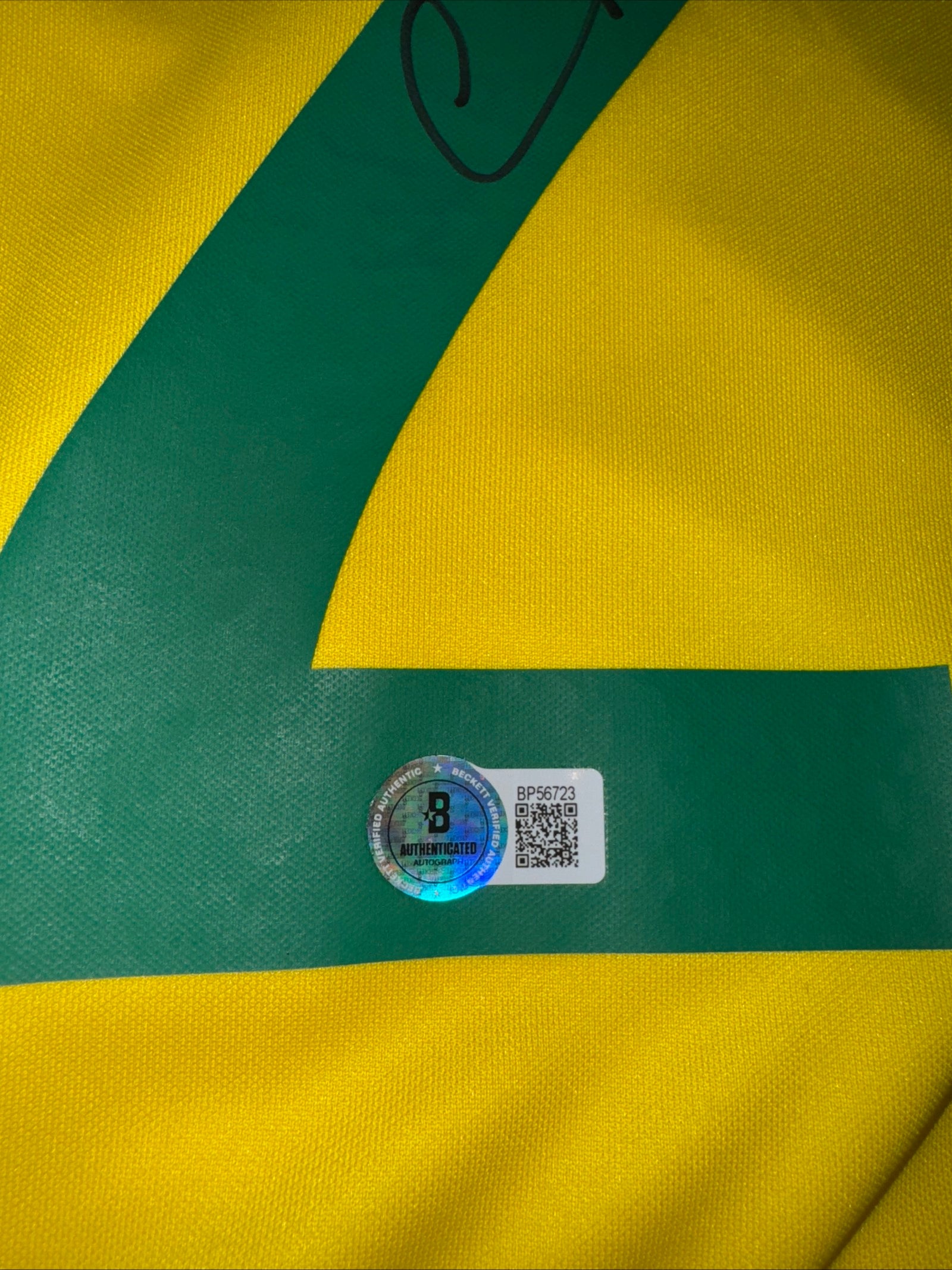 Cafu Signed Brazil  Nike  Jersey Beckett COA