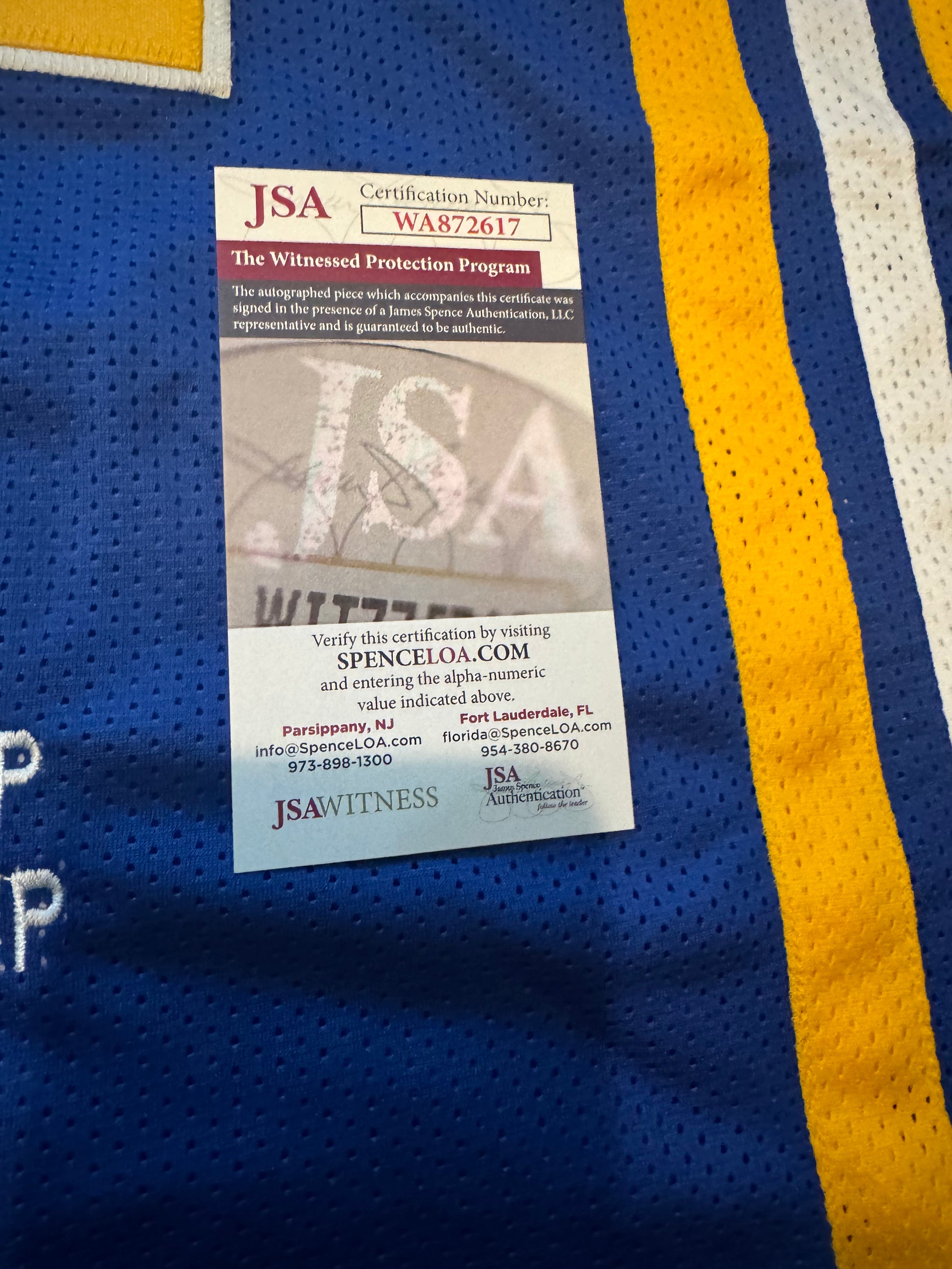 Freddie Lewis - Indiana Pacers autographed Jersey - JSA/ COA