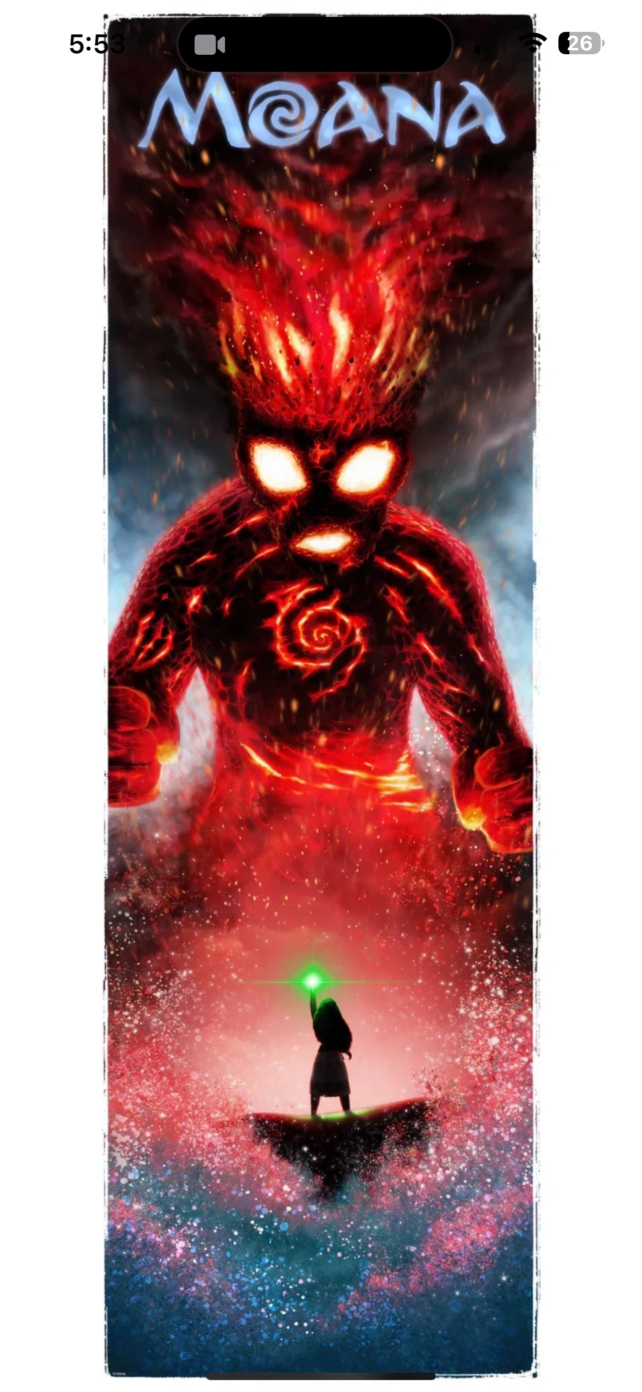 Disney Ben Harman Moana Night Edition Fine Art Print Movie Poster #/100