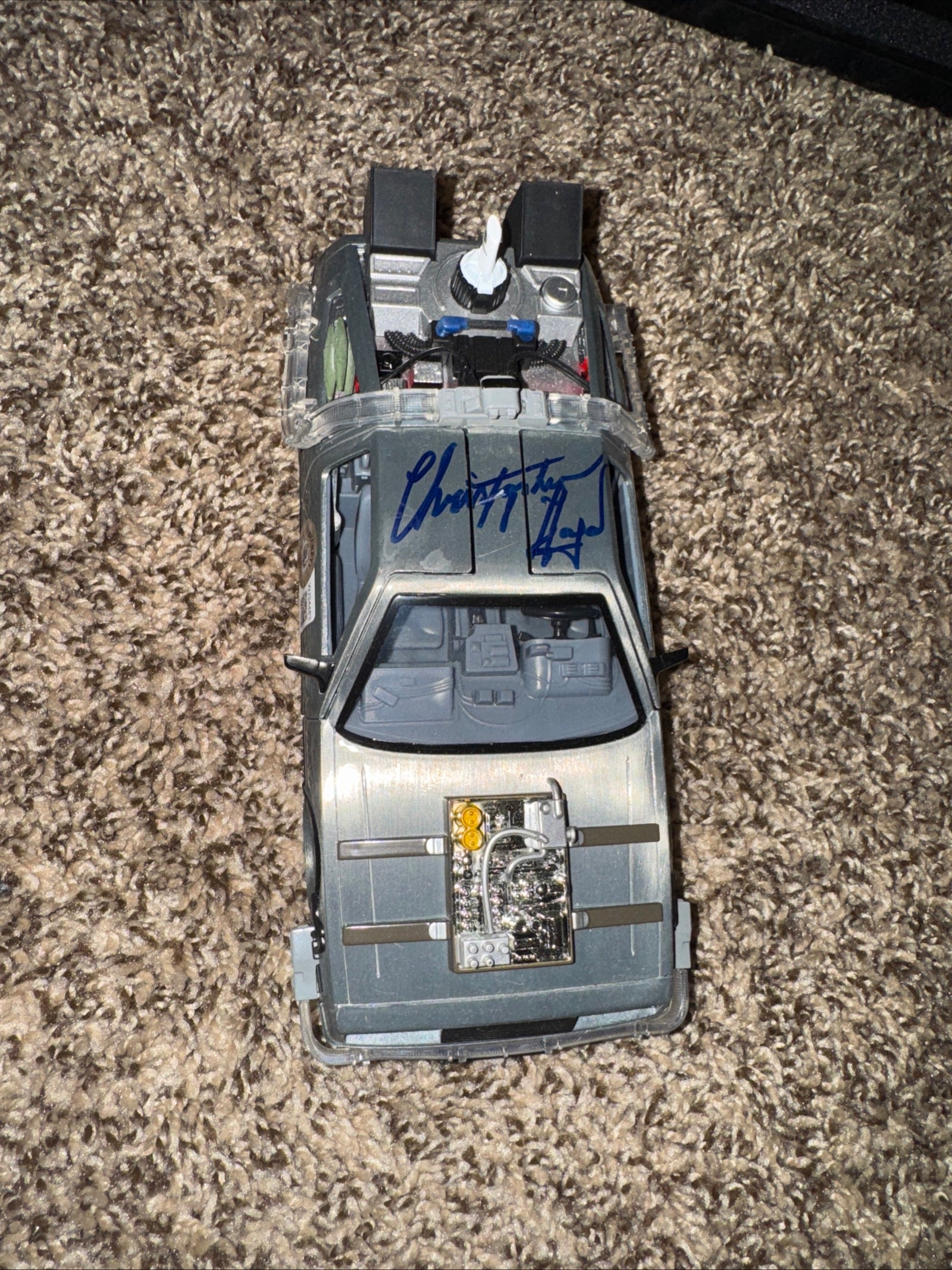 Christopher Lloyd Signed Back to the Future 1:24 Diecast Delorean Beckett