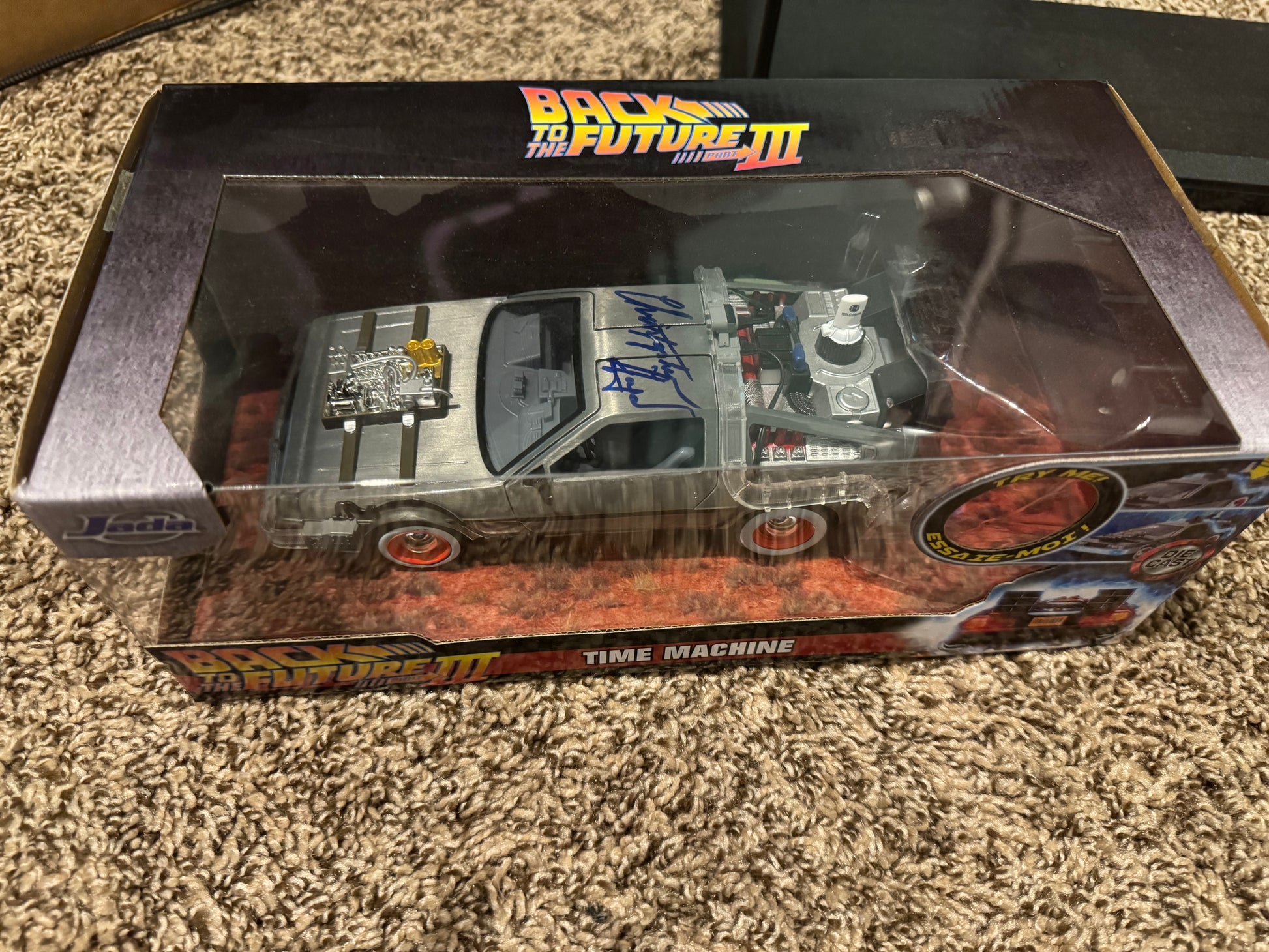 Christopher Lloyd Signed Back to the Future 1:24 Diecast Delorean Beckett