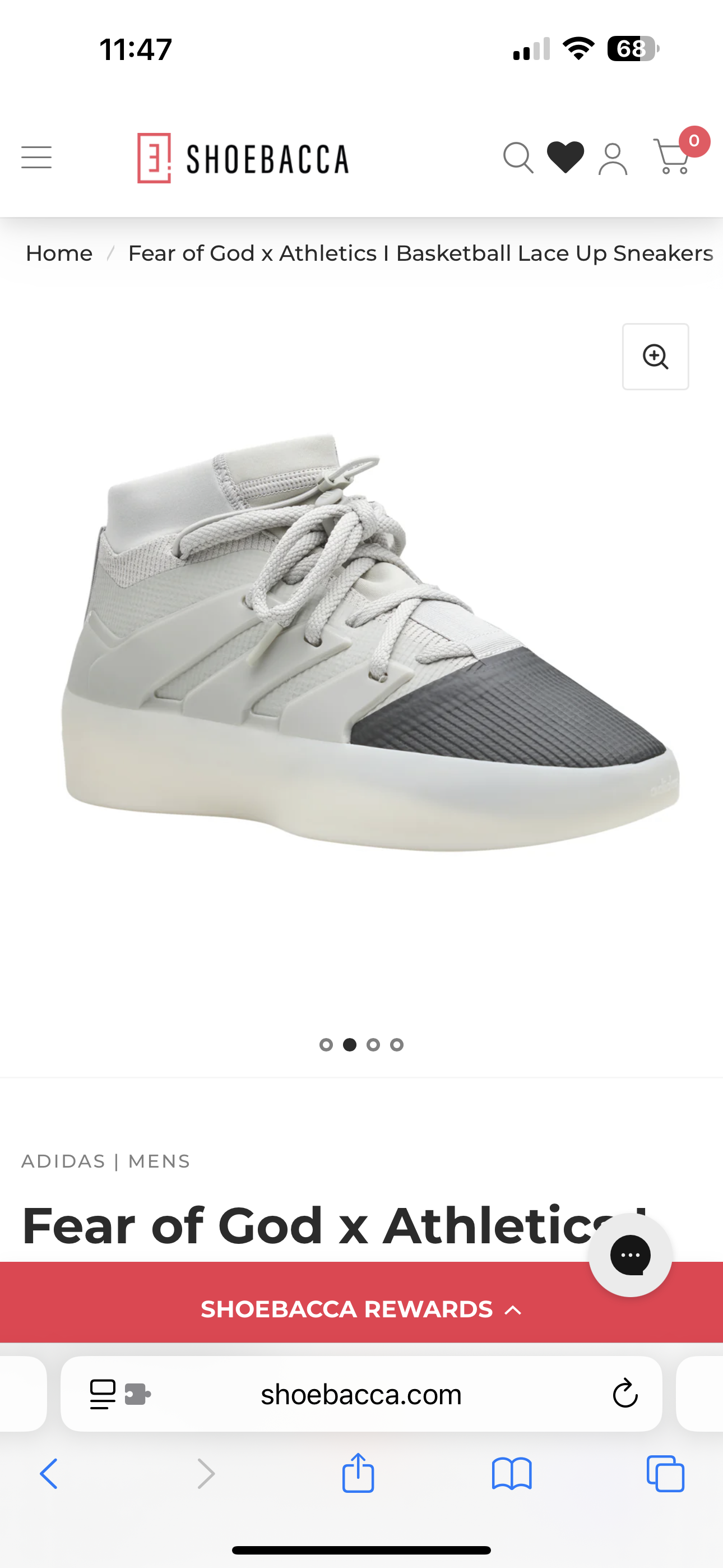 Fear of God x Athletics I Basketball Lace Up Sneakers 9.5 M